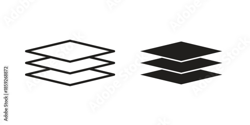 Layers icons symbol collection. Vector Illustration. vector icon set.