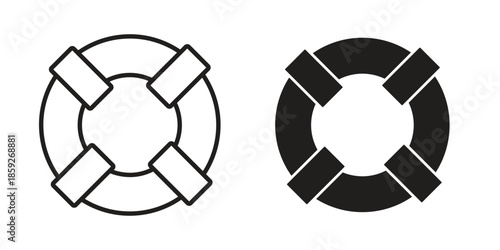 Life buoy icons symbol collection. Vector Illustration. vector icon set.
