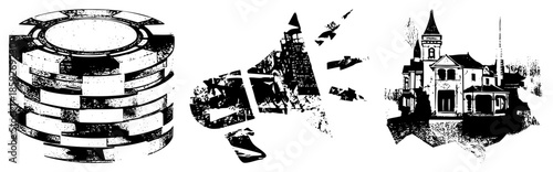 stacked poker chips megaphone