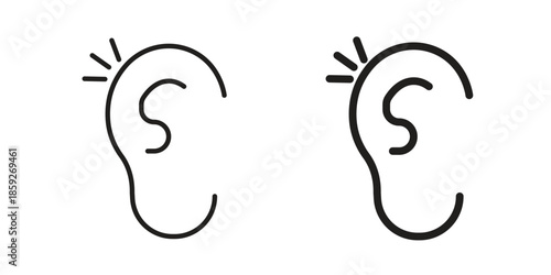 Listening icons symbol collection. Vector Illustration. vector icon set.