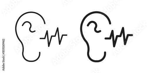 Listening icons symbol collection. Vector Illustration. vector icon set.