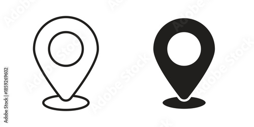 Location pin icons symbol collection. Vector Illustration. vector icon set.