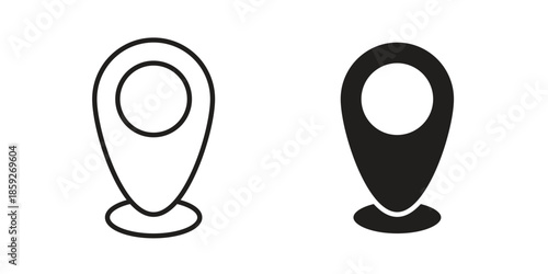 Located icons symbol collection. Vector Illustration. vector icon set.