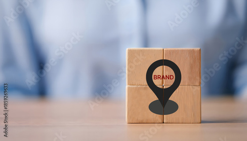 Quadro su tela Brand positioning concept
