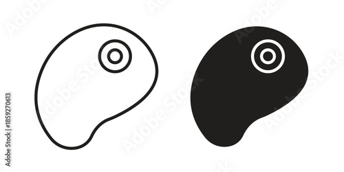 Meat icons symbol collection. Vector Illustration. vector icon set.