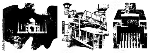 Taj Mahal industrial factory abstract architecture