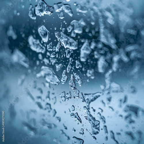 water drops on glass