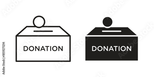 Money donation icons symbol collection. Vector Illustration. vector icon set.