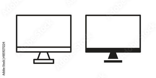 Monitor icons symbol collection. Vector Illustration. vector icon set.