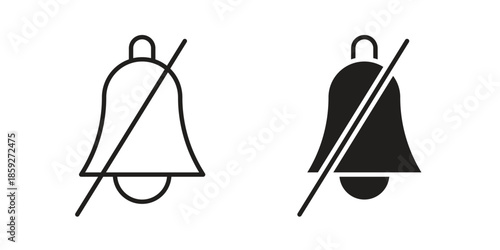 Notification off icons symbol collection. Vector Illustration. vector icon set.