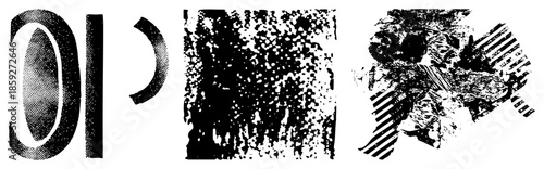 abstract typography graphic elements