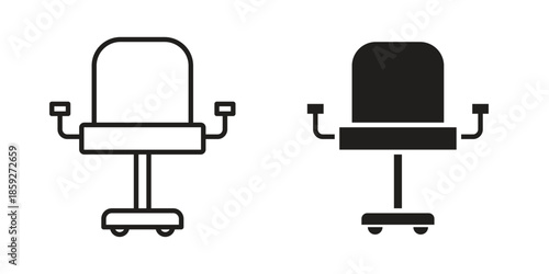 Office chair icons symbol collection. Vector Illustration. vector icon set.