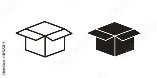 Open box icons symbol collection. Vector Illustration. vector icon set.