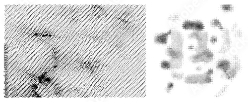 Halftone dot abstract texture