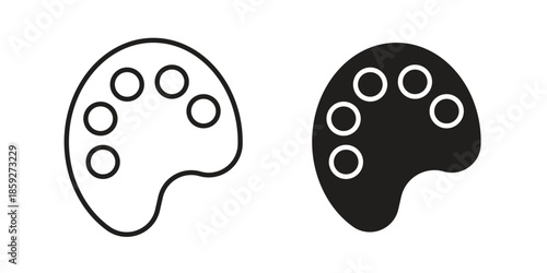 Palette icons symbol collection. Vector Illustration. vector icon set.