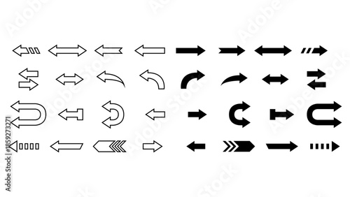 Set of Various Arrow Designs