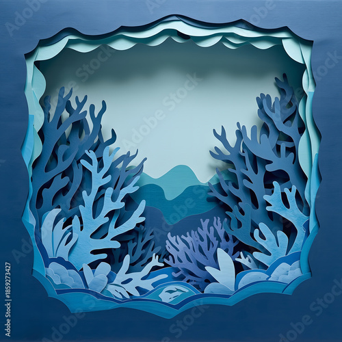 abstract background with blue flowers