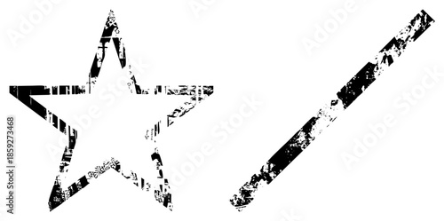 star and checkmark vector