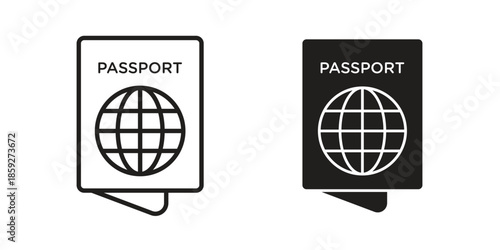 Passport icons symbol collection. Vector Illustration. vector icon set.
