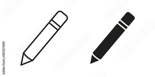 Pencil icons symbol collection. Vector Illustration. vector icon set.