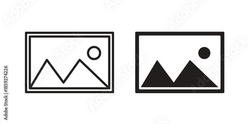 Picture icons symbol collection. Vector Illustration. vector icon set.