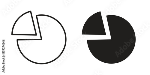 Pie chart icons symbol collection. Vector Illustration. vector icon set.