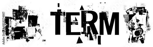 term text graphic abstract black white