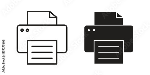 Print button icons symbol collection. Vector Illustration. vector icon set.