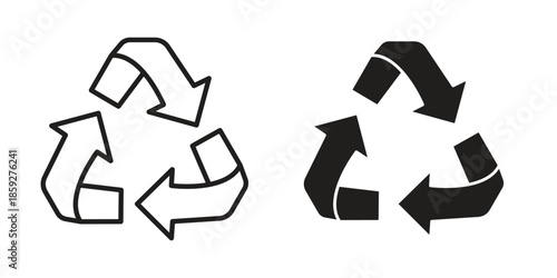 Recycle icons symbol collection. Vector Illustration. vector icon set.