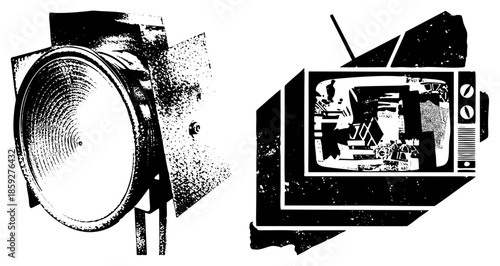 studio spotlight and vintage set