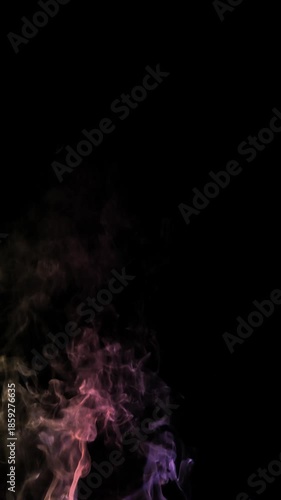 smoke on a black background