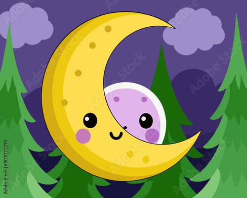 funny fruit cartoon illustration