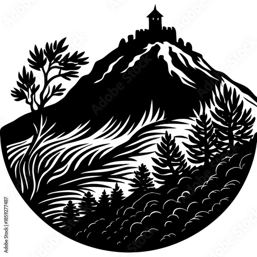 vector illustration of an eagle