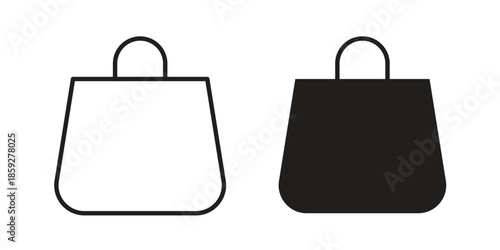 Shopping bag icons symbol collection. Vector Illustration. vector icon set.