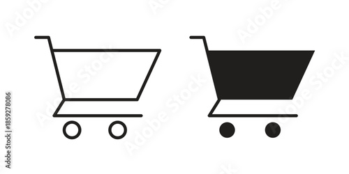 Shopping basket icons symbol collection. Vector Illustration. vector icon set.