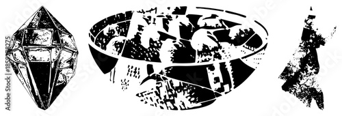 geometric crystal abstract shapes