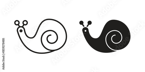 Snail icons symbol collection. Vector Illustration. vector icon set.