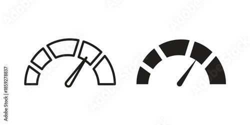 Speedometer icons symbol collection. Vector Illustration. vector icon set.