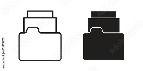 Store files icons symbol collection. Vector Illustration. vector icon set.