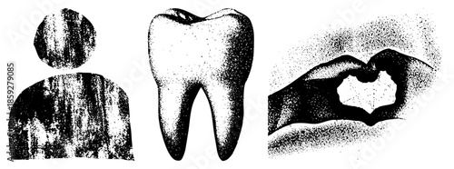 person tooth heart hands