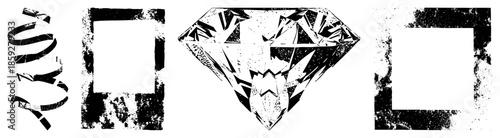 abstract geometric shapes and frames