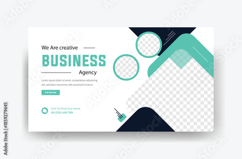 creative business agency thumbnail design, social media banner design 