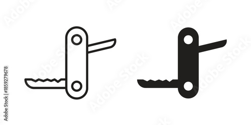 Swiss Knife icons symbol collection. Vector Illustration. vector icon set.