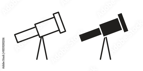 Telescope icons symbol collection. Vector Illustration. vector icon set.