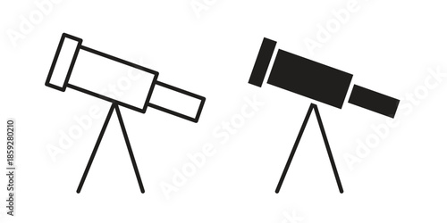 Telescope icons symbol collection. Vector Illustration. vector icon set.