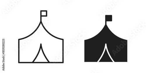 Tent icons symbol collection. Vector Illustration. vector icon set.