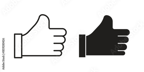 Thumb icons symbol collection. Vector Illustration. vector icon set.