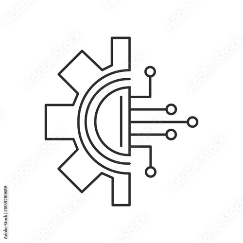 Team Collaboration Vector Icon of Four People in a Circle with Speech Bubble for Group Communication, Partnership, and Workshop