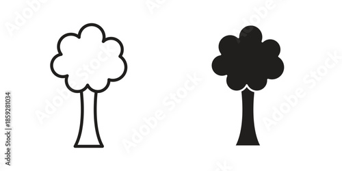 Tree icons symbol collection. Vector Illustration. vector icon set.