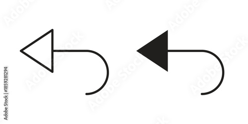 Undo icons symbol collection. Vector Illustration. vector icon set.